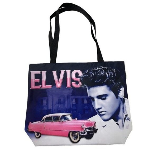 New Pink Cadillac Elvis Presley Tote Bag Shoulder Shopping Messenger Beach Gift - Picture 1 of 3